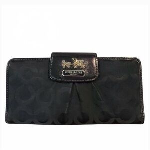 Coach Black Signature Wallet